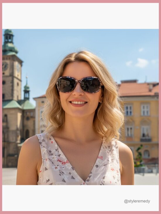 Polarized Vintage Square Wraparound Sunglasses with UV400 Protection main image 4